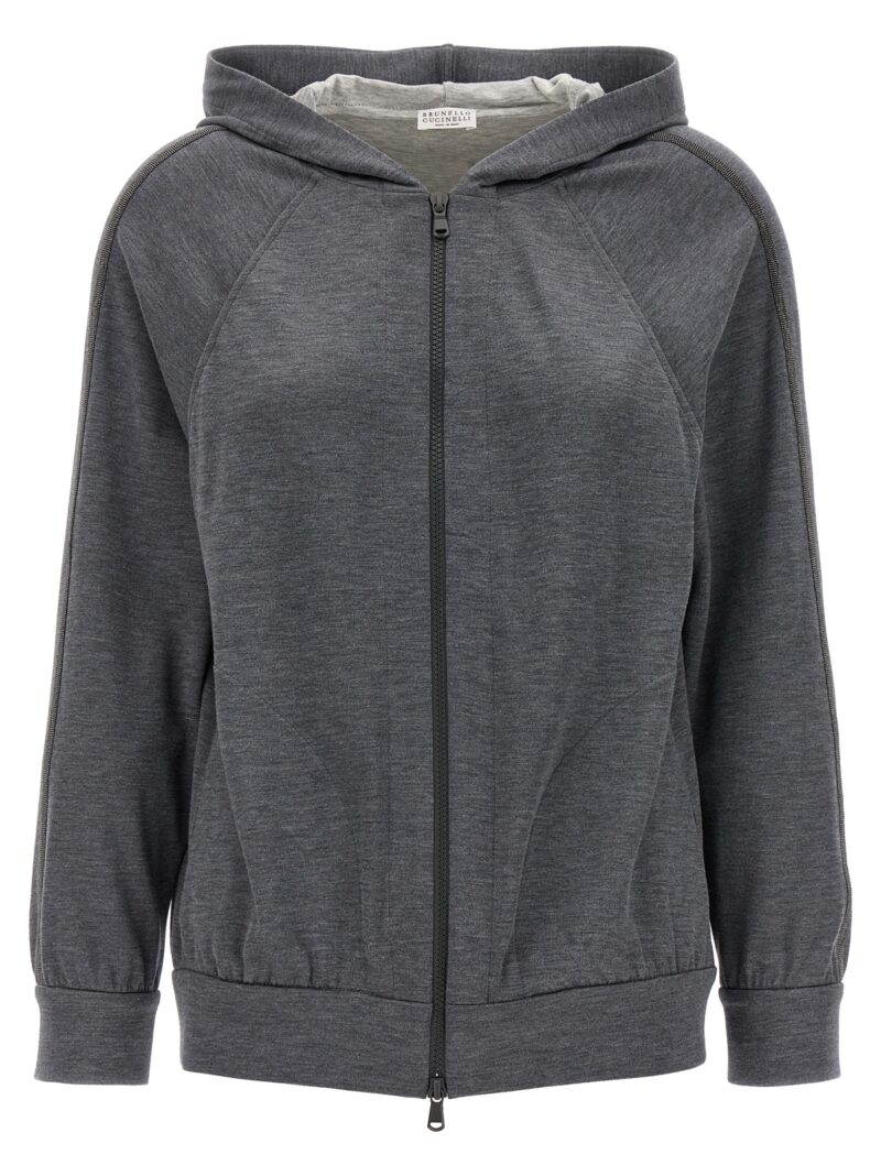 Monile hoodie BRUNELLO CUCINELLI Gray