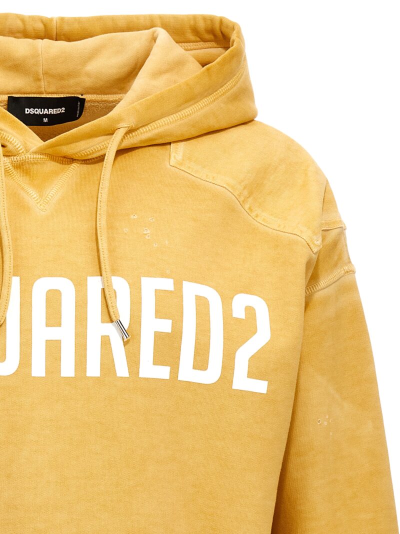 Cipro Fit hoodie Man DSQUARED2 Yellow