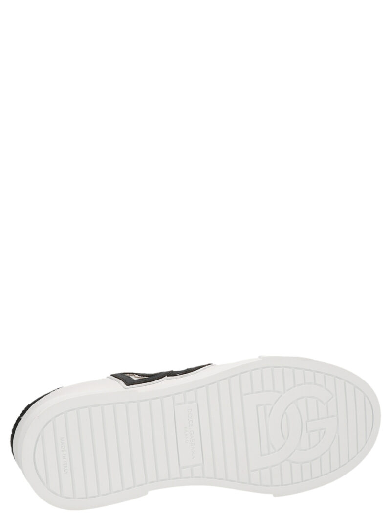 'Portofino' sneakers 100% calfskin leather DOLCE & GABBANA White/Black