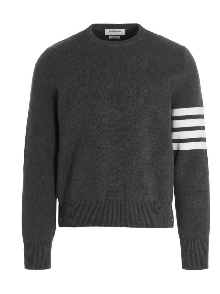 '4 bar’ sweater THOM BROWNE Gray