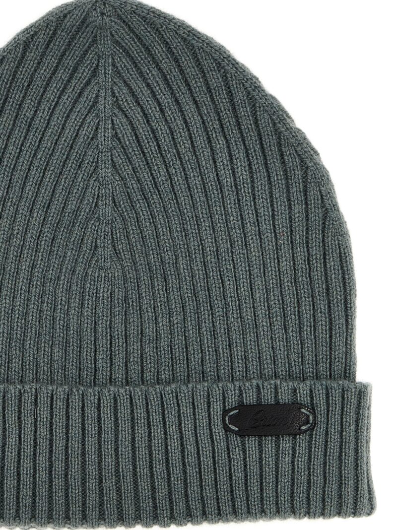 English ribbed beanie Man BRIONI Green