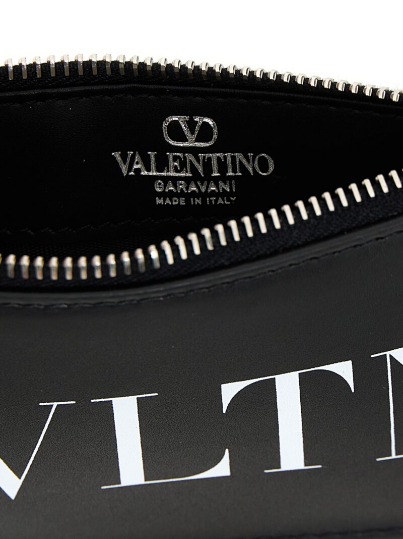 Valentino Garavani 'VLTN' card holder Man VALENTINO GARAVANI White/Black