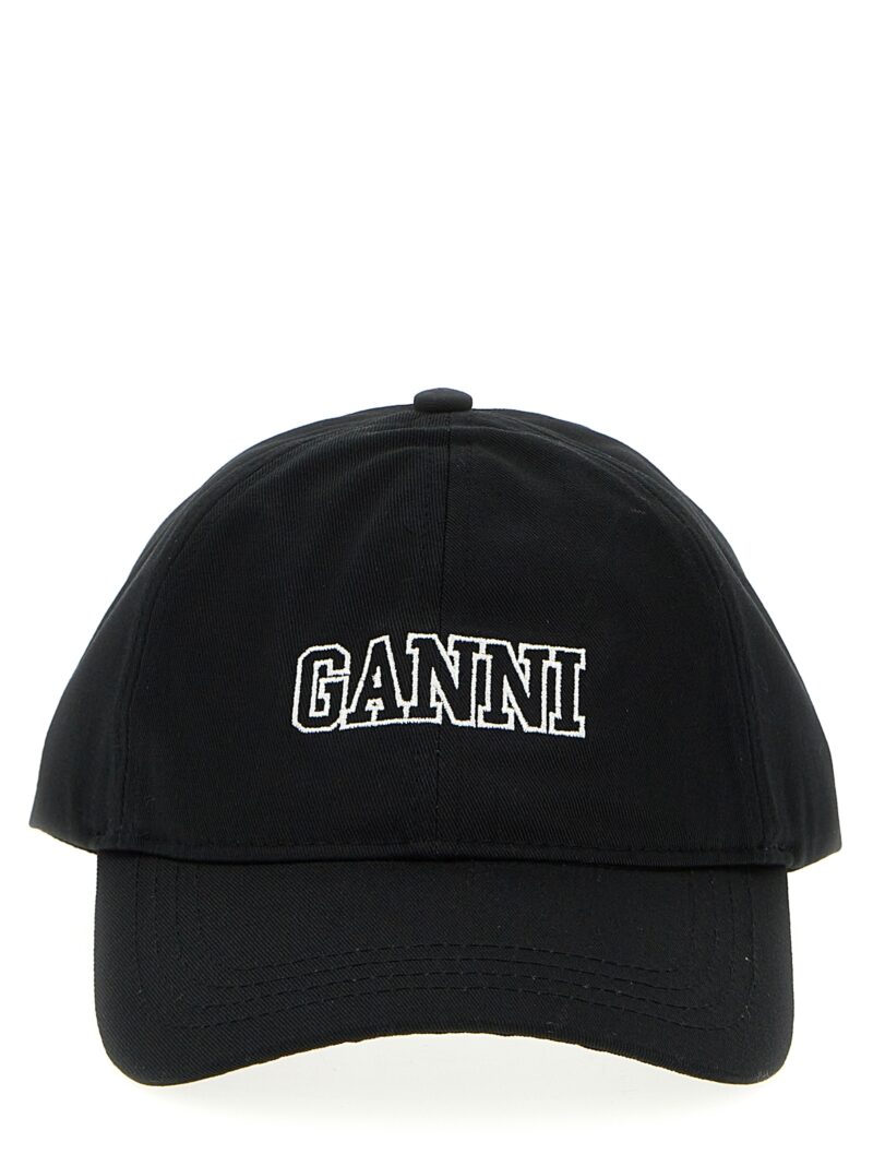Logo cap GANNI Black