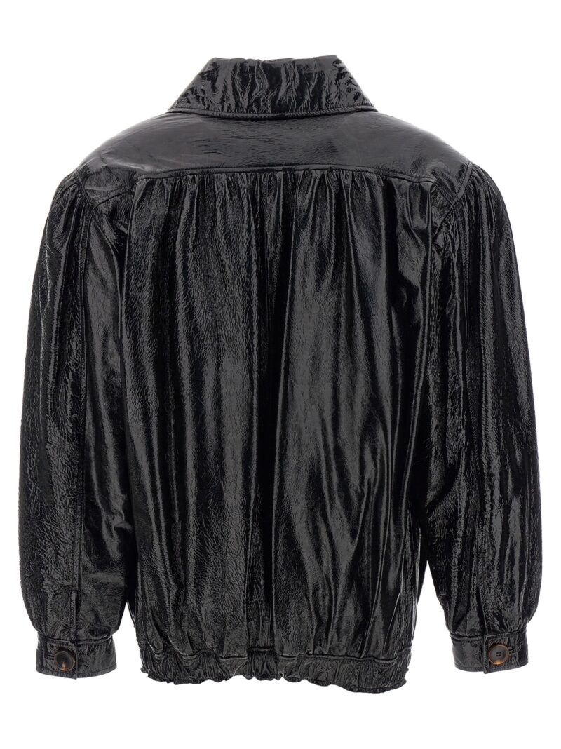 Leather bomber jacket FAB3068L4079900 ALESSANDRA RICH Black