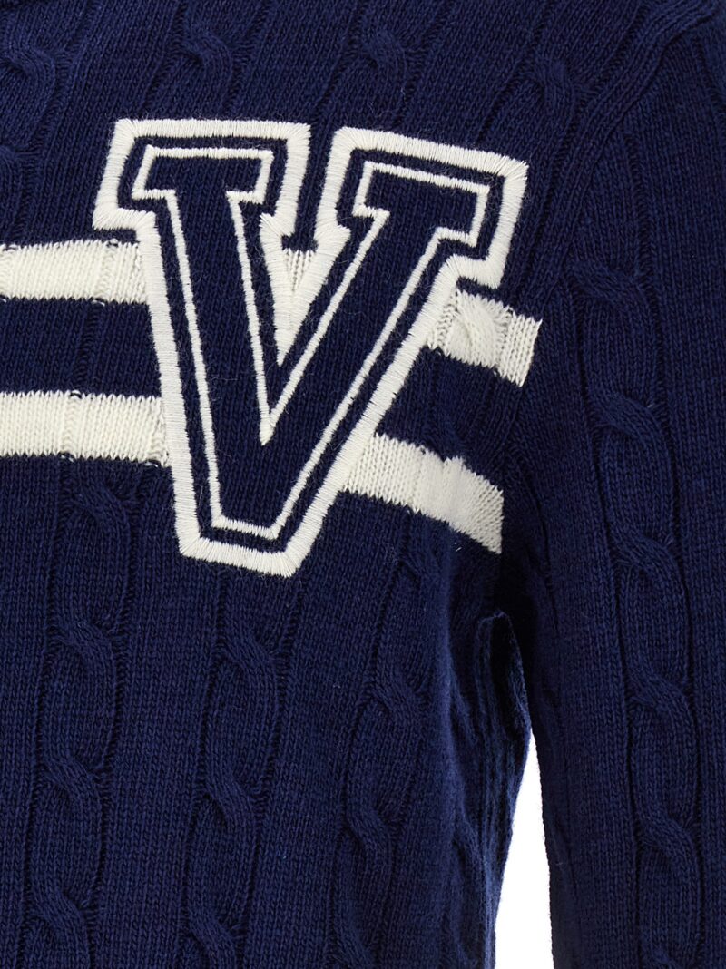 Valentino 'VLogo' Sweater 100% virgin wool VALENTINO GARAVANI Blue