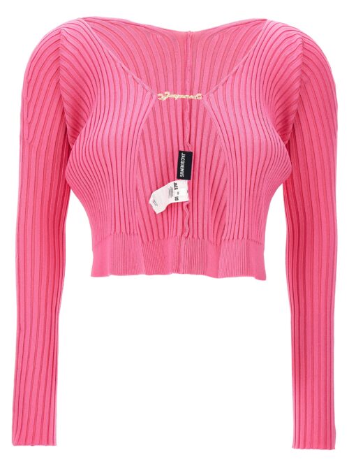 'Le Maille Pralu Longue' cardigan JACQUEMUS Fuchsia