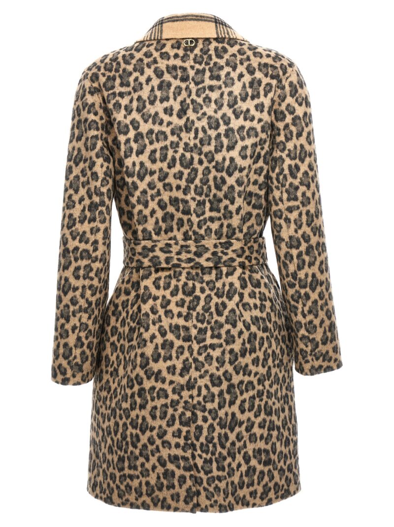 Animalier coat Woman TWIN SET Beige