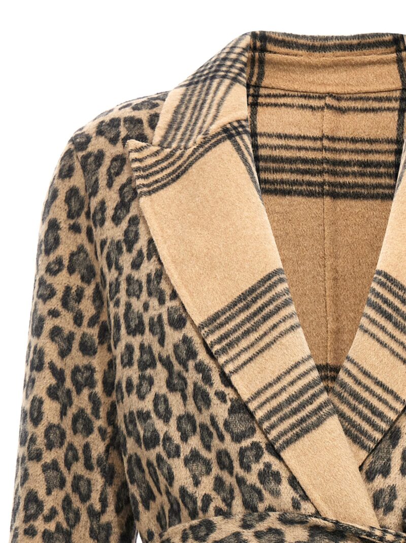 Animalier coat 49% wo 41% pl 5% pc 2% pa 2% vi 1% hc TWIN SET Beige