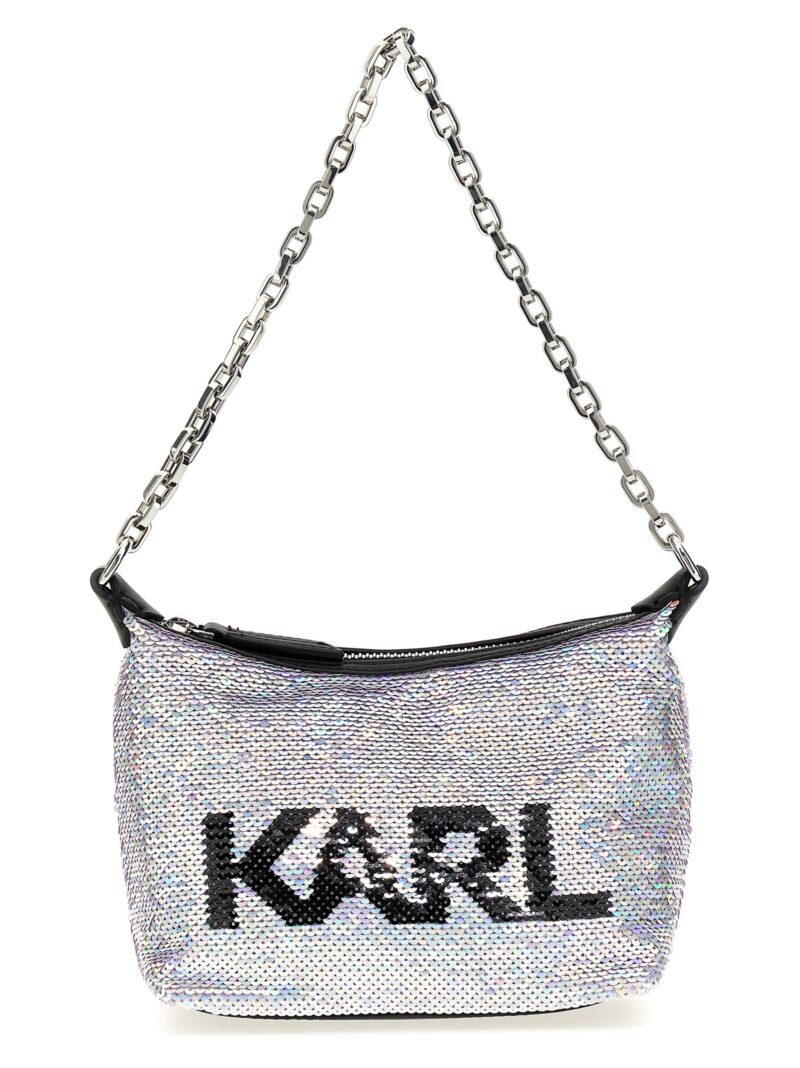 'K/Evening' mini shoulder bag KARL LAGERFELD Silver