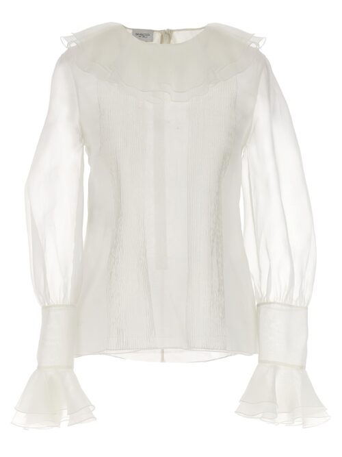 Ruffle collar shirt GIAMBATTISTA VALLI White