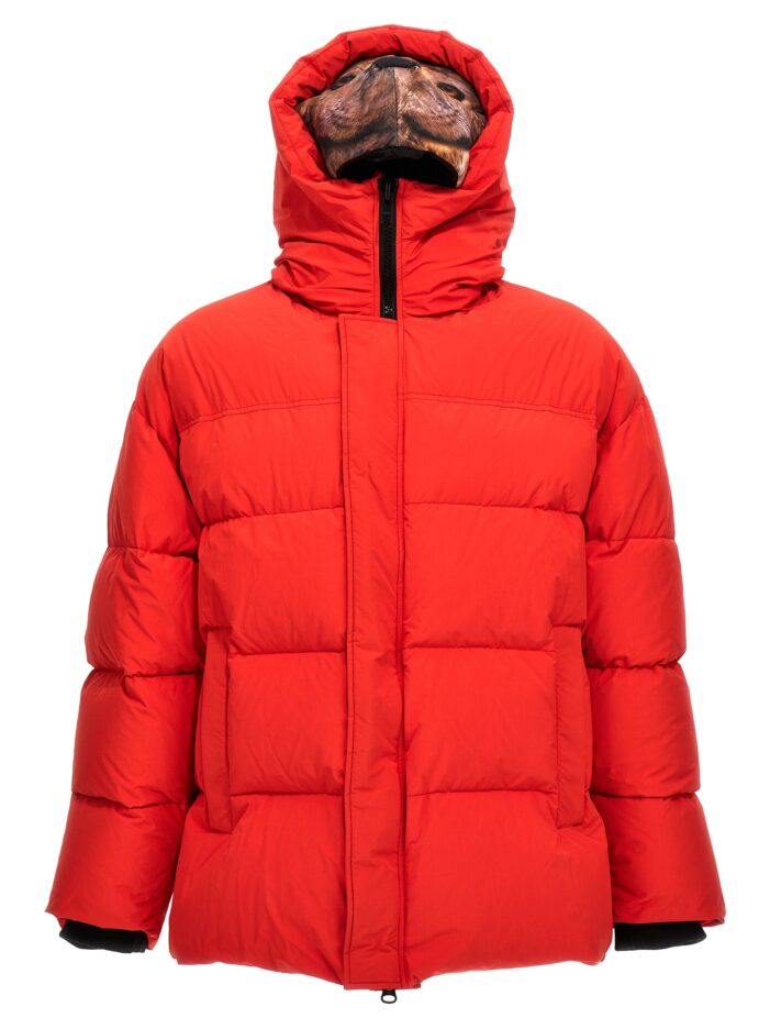 'Animal trim' down jacket DOUBLET Red