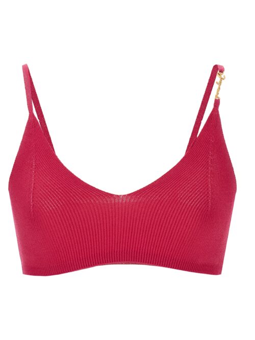 'Le Bandeau Pralu' top JACQUEMUS Fuchsia