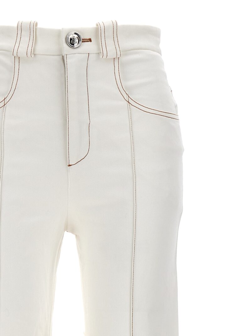 Feather jeans Woman GIAMBATTISTA VALLI White