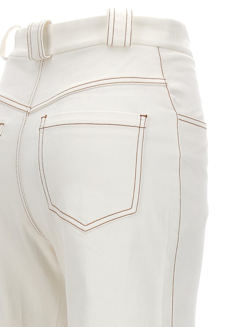 Feather jeans 100% cotton GIAMBATTISTA VALLI White