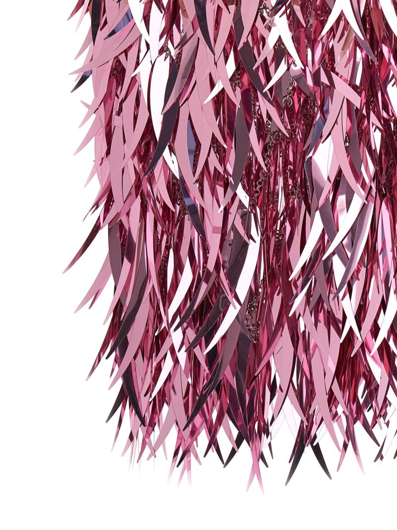 Metallic feather skirt  PACO RABANNE Pink