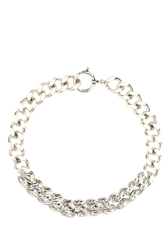 Crystal chain necklace ISABEL MARANT Silver