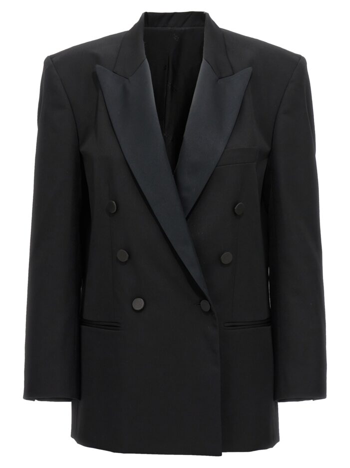 'Peagan' double-breasted blazer ISABEL MARANT Black
