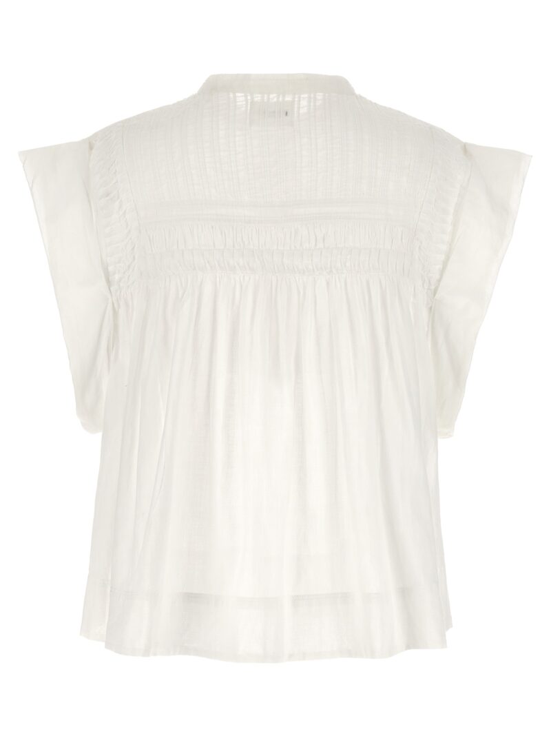 'Leaza' top 23PHT0003FAA1J03E20WH MARANT ETOILE White