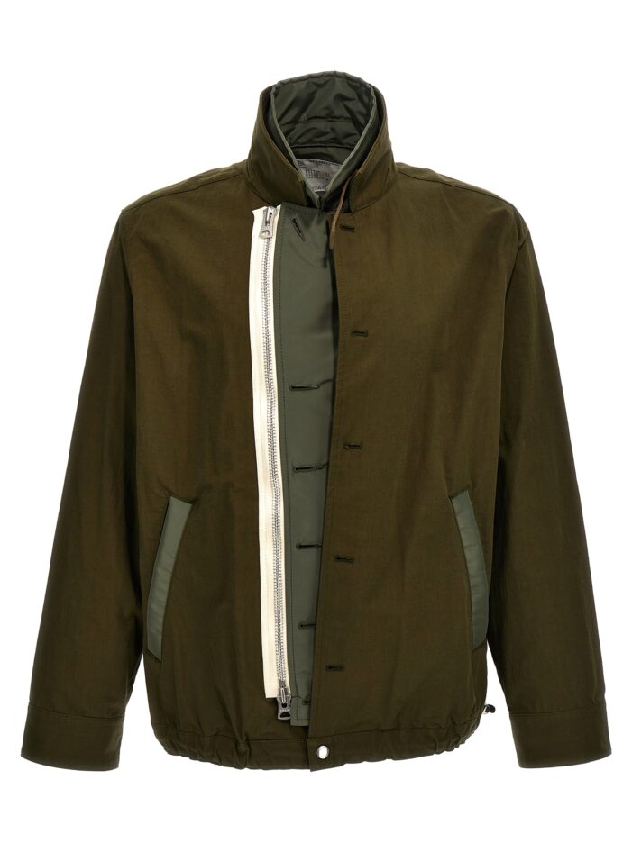 Nylon insert jacket SACAI Green