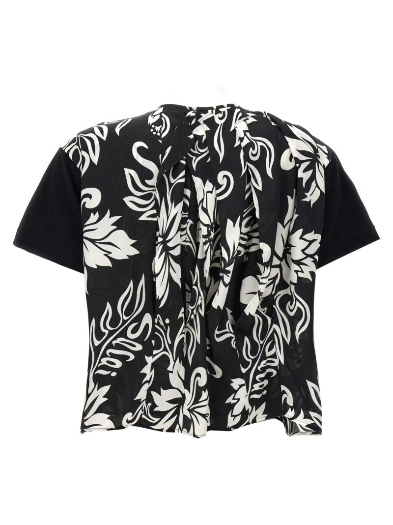 Floral print T-shirt 2407063002 SACAI Black