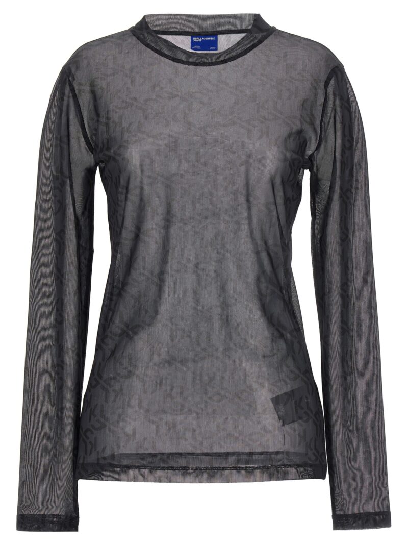 'Monogram' top KARL LAGERFELD Black