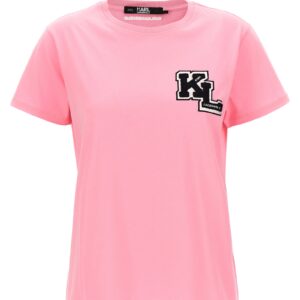 Logo T-shirt KARL LAGERFELD Pink
