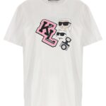 'Oversized ikonik' T-shirt KARL LAGERFELD White