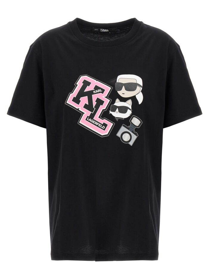 'Oversized ikonik' T-shirt KARL LAGERFELD Black