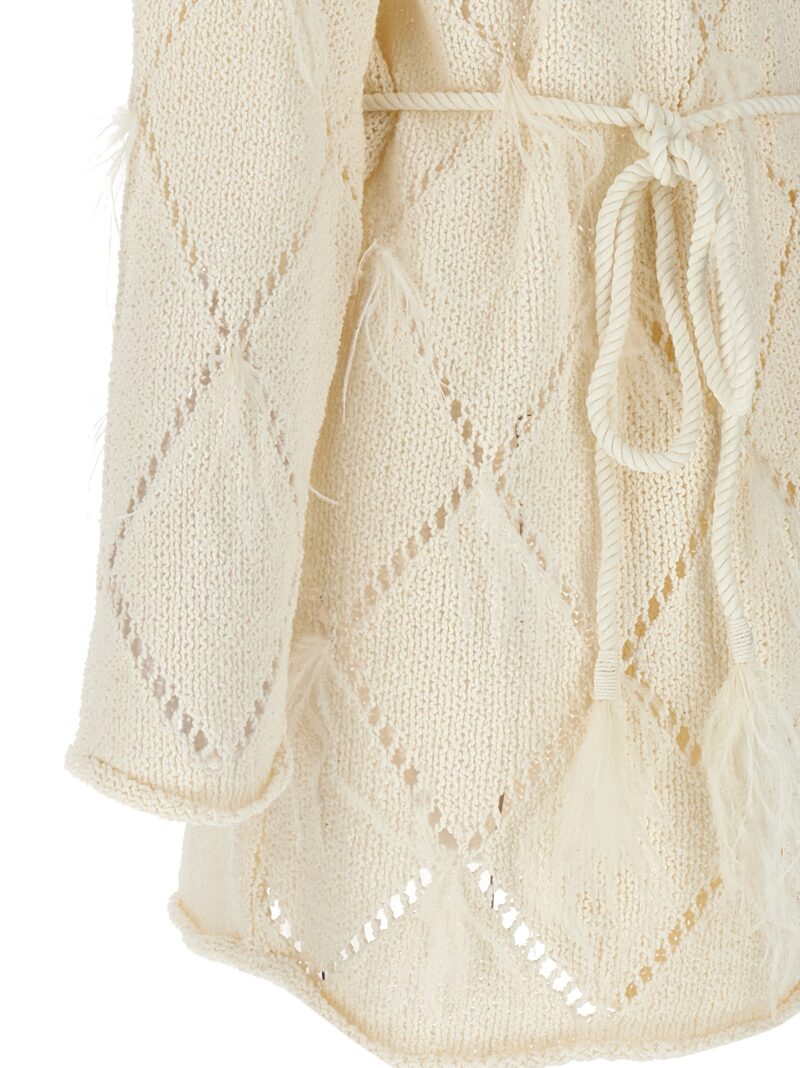 Feather cardigan  TWIN SET White