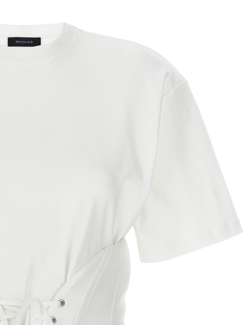 Corset T-shirt Woman MUGLER White