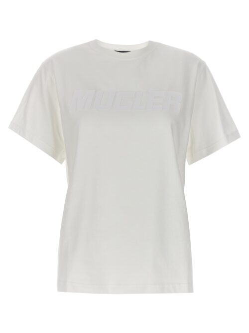 Rubberized logo t-shirt MUGLER White