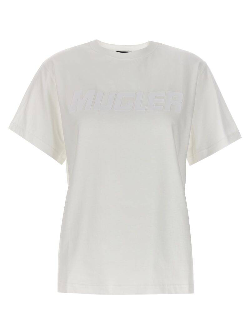 Rubberized logo t-shirt MUGLER White