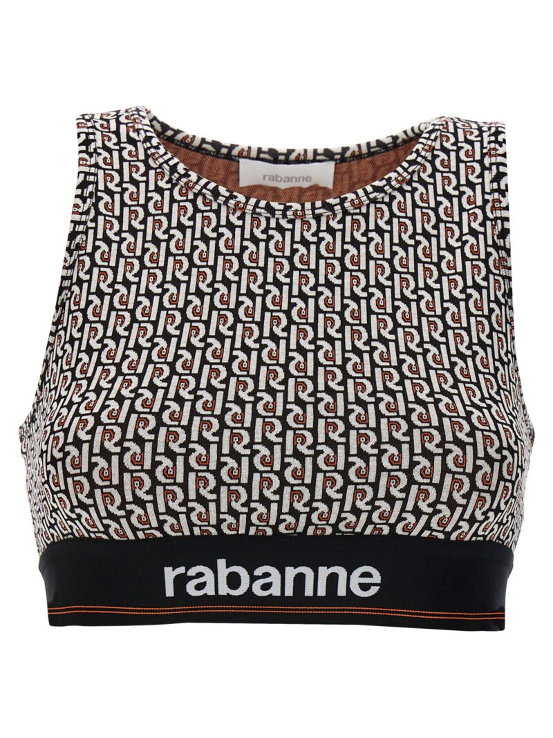 'Monogram' sports top PACO RABANNE Multicolor