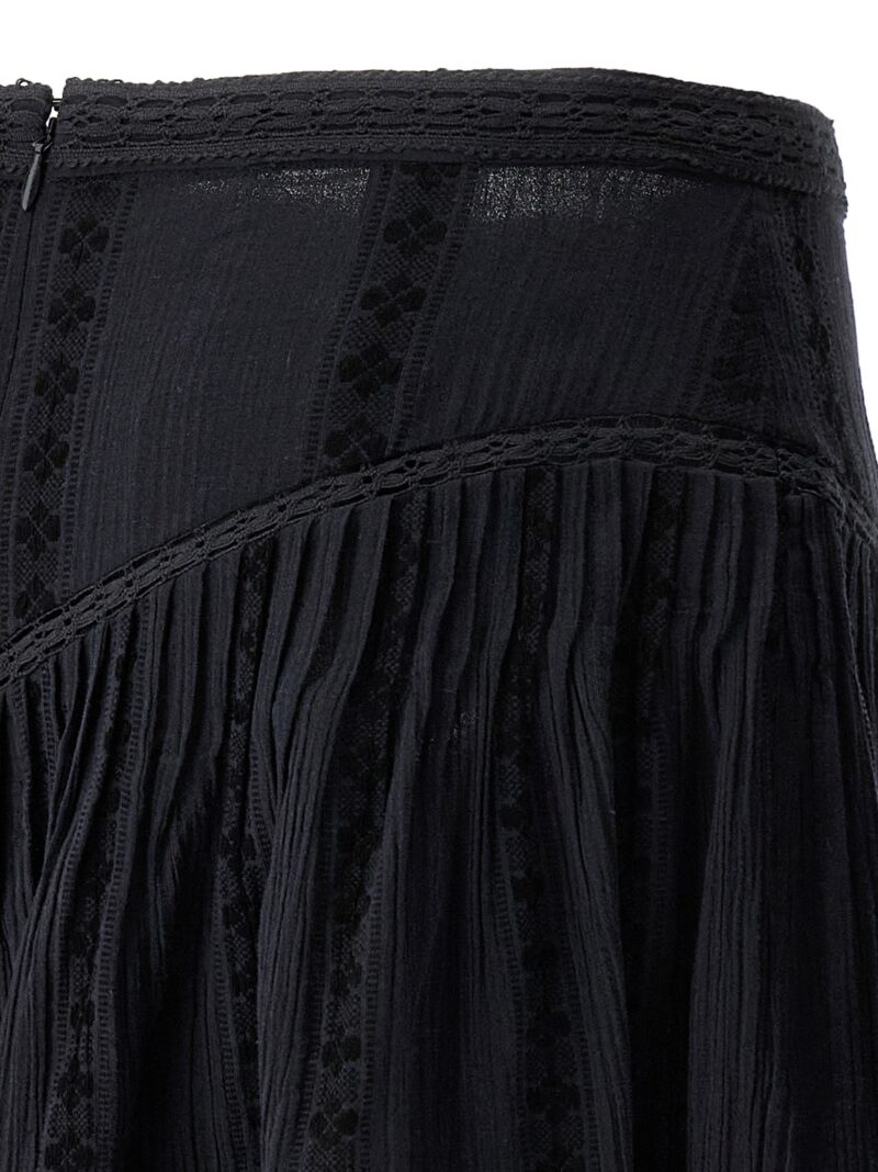 'Jorena' skirt 80% cotton 20% viscose MARANT ETOILE Black