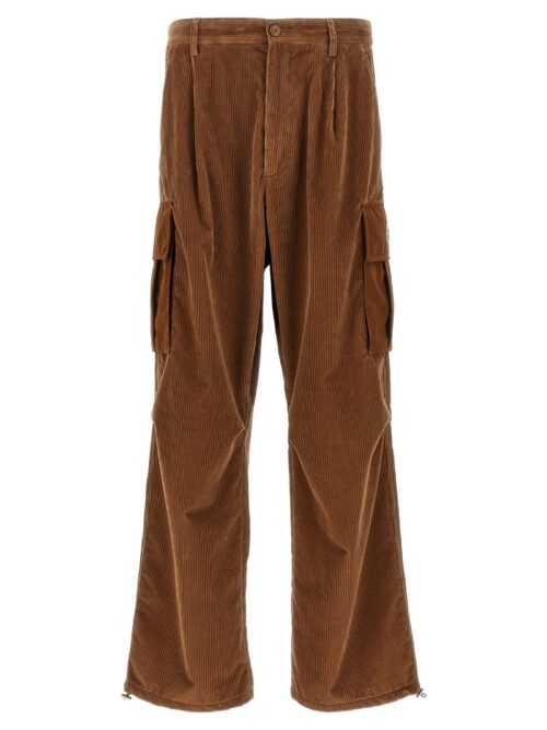 Ribbed velvet pants MONCLER Brown