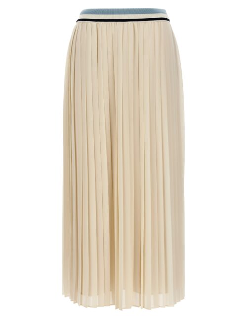 Long pleated skirt MONCLER White