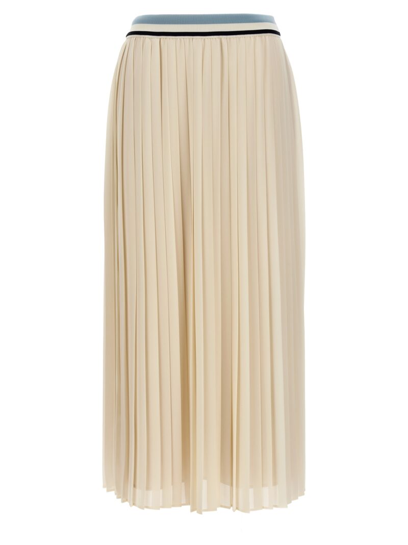 Long pleated skirt MONCLER White