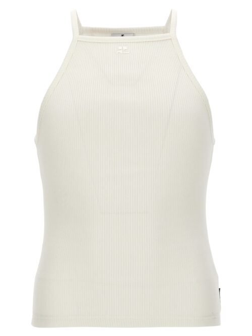 'Neckline 90's Ribs' tank top COURREGES White