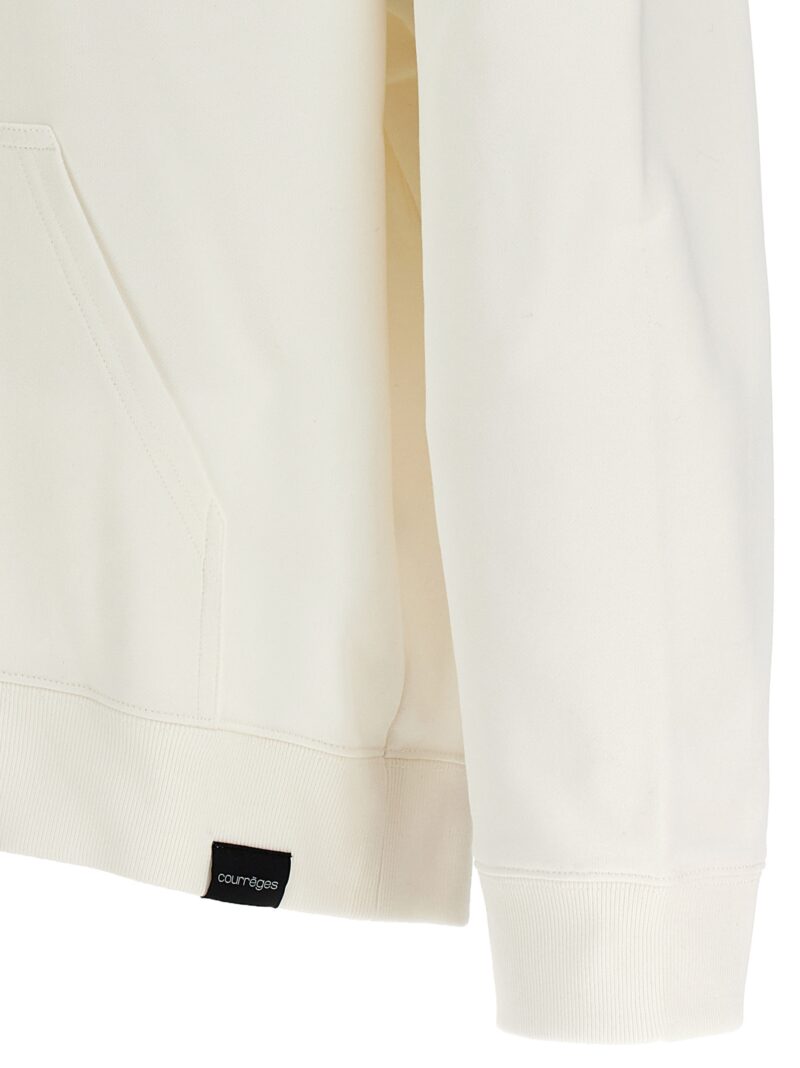 'AC' hoodie 100% cotton COURREGES White