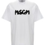 Logo T-shirt MSGM White/Black