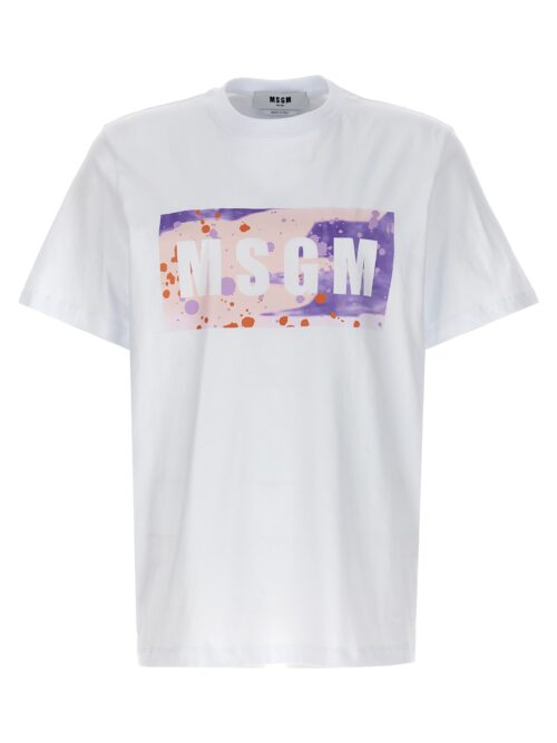 'Camo Season Box Logo' T-shirt MSGM White