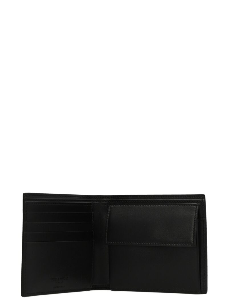 Logo wallet Man SAINT LAURENT Black