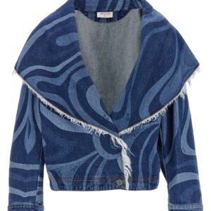 'Marmo' double breast jacket EMILIO PUCCI Blue