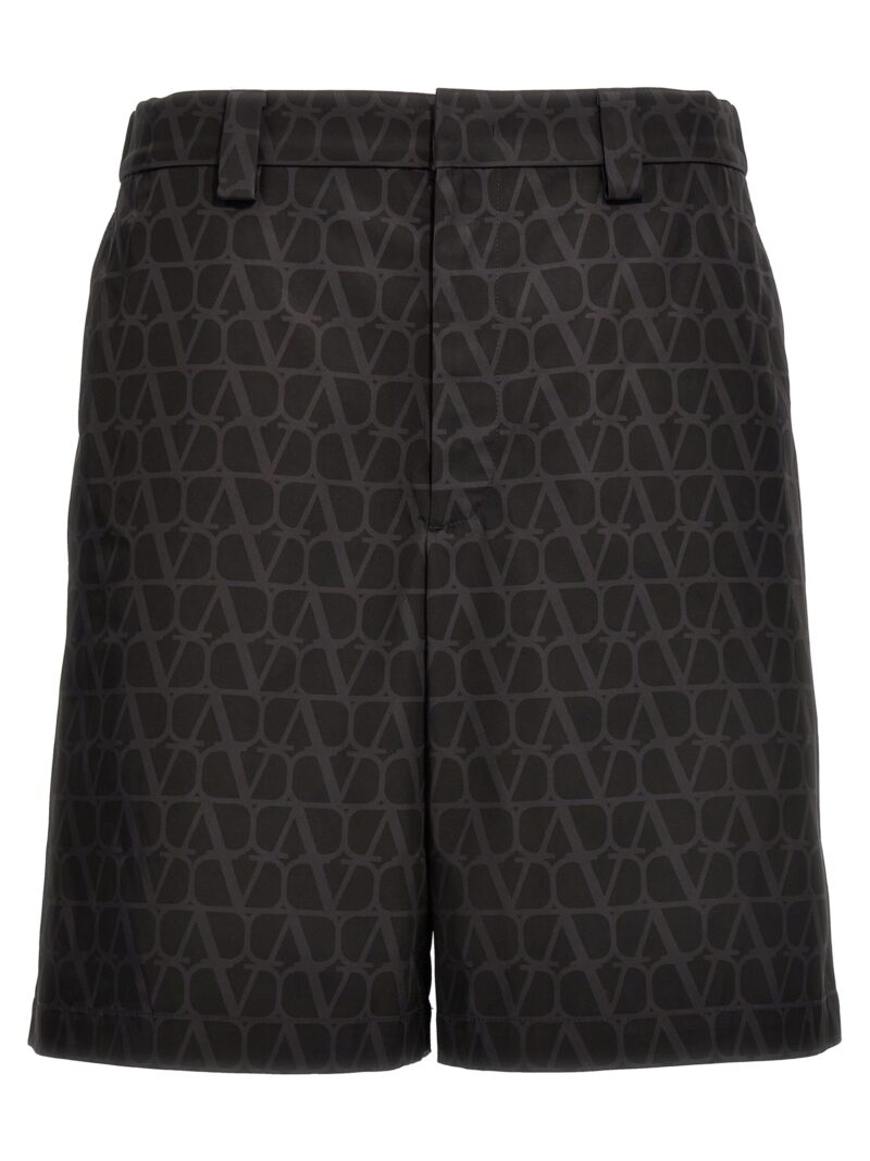 'Toile Iconographe' Valentino Bermuda shorts VALENTINO GARAVANI Black