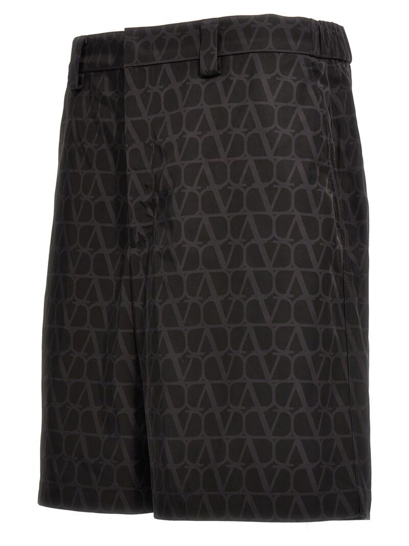 'Toile Iconographe' Valentino Bermuda shorts Man VALENTINO GARAVANI Black