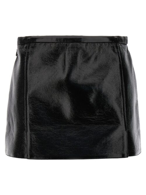 'Heritage A-Line' skirt COURREGES Black