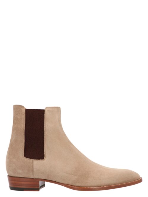 'Wyatt' ankle boots SAINT LAURENT Beige