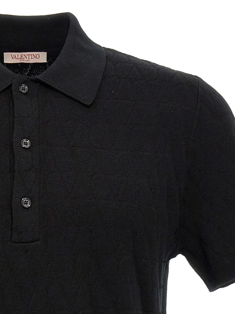 Valentino polo shirt 'Toile Iconographe' Man VALENTINO GARAVANI Black