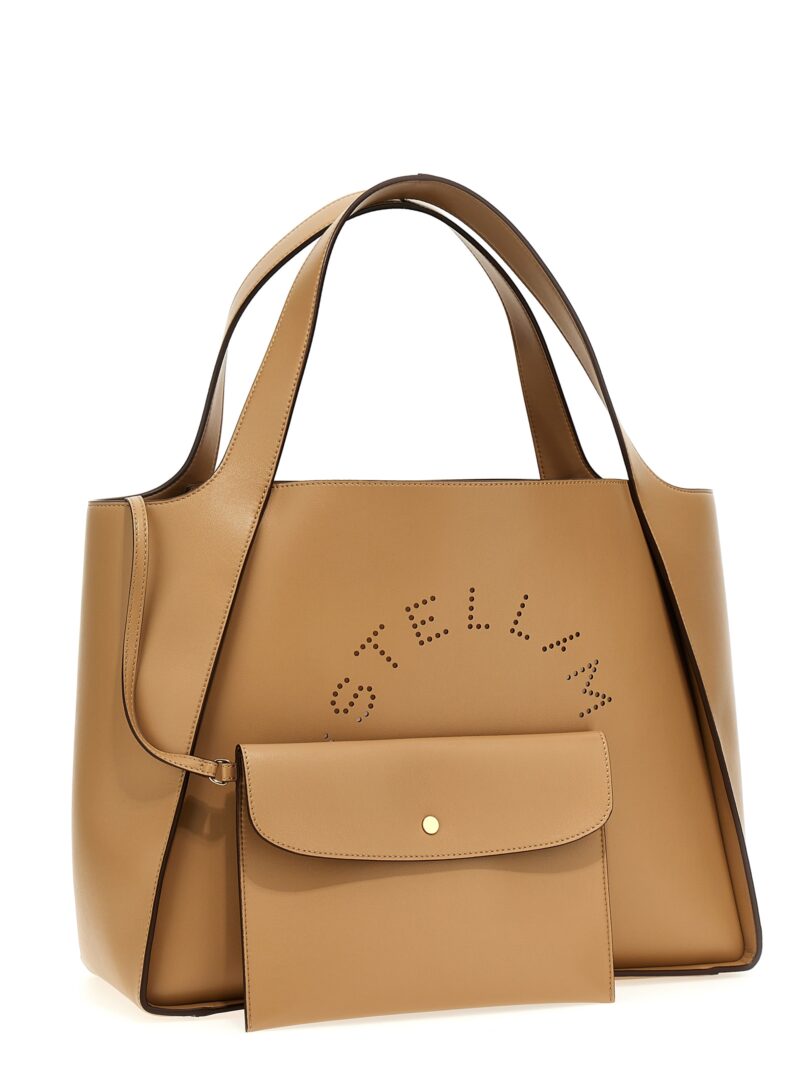 'The Logo Bag' shopping bag Woman STELLA MCCARTNEY Beige