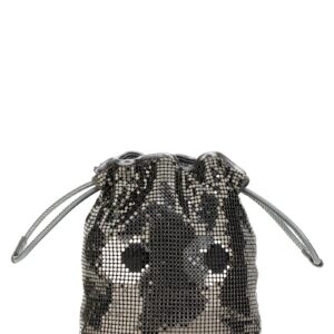 'Eye mesh drawstring' pouch ANYA HINDMARCH Gray